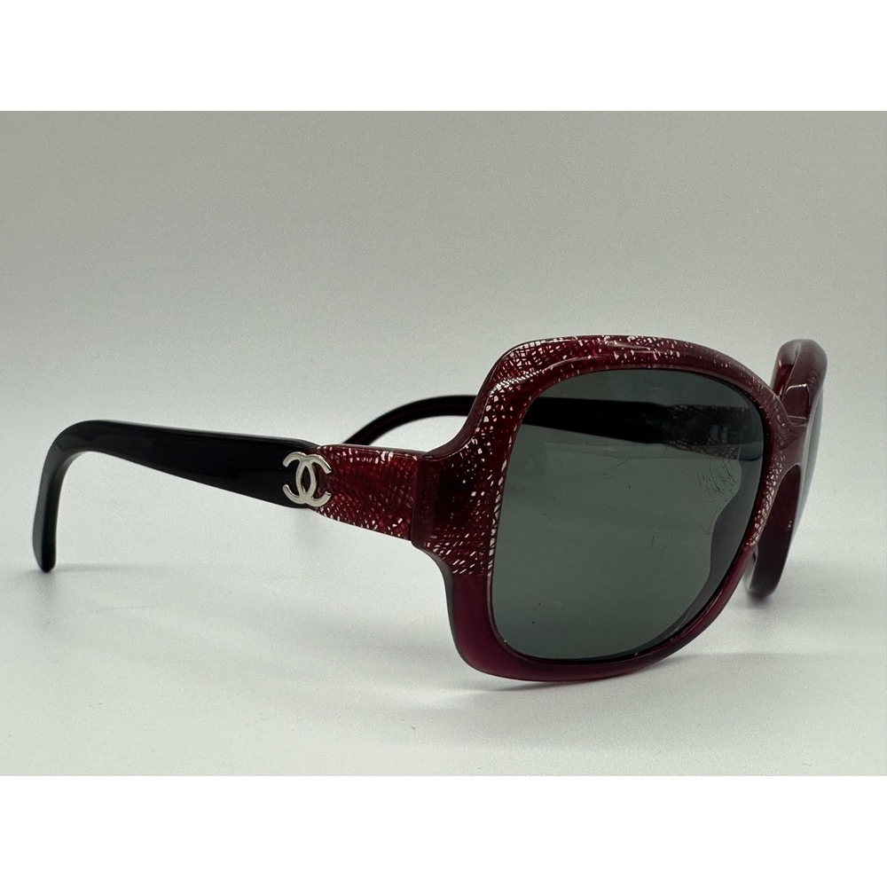 Chanel‎ Sunglasses 5177 C.1198/3P 55-17-130 Red Burgundy - Frames Only